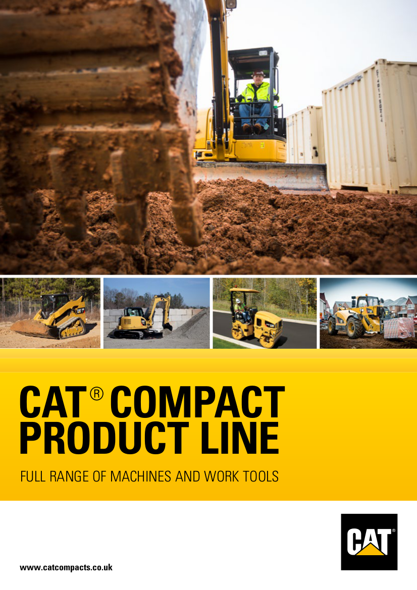 cat compact product line new brochure