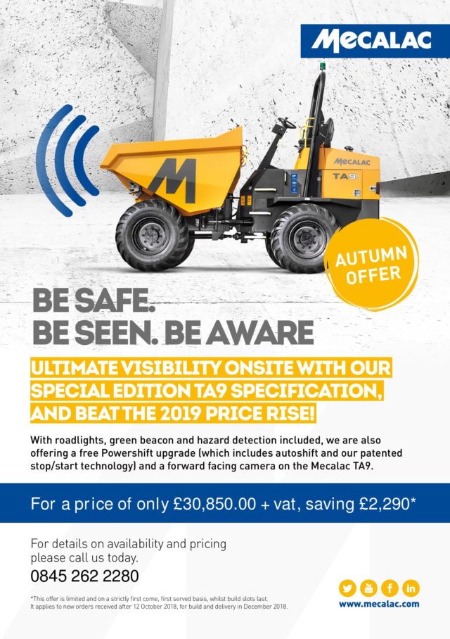 IR5320_Mecalac_A5 editable flyer – TA9 promotion_V5-page-001 Special Offer on the Mecalac TA9 Dumper